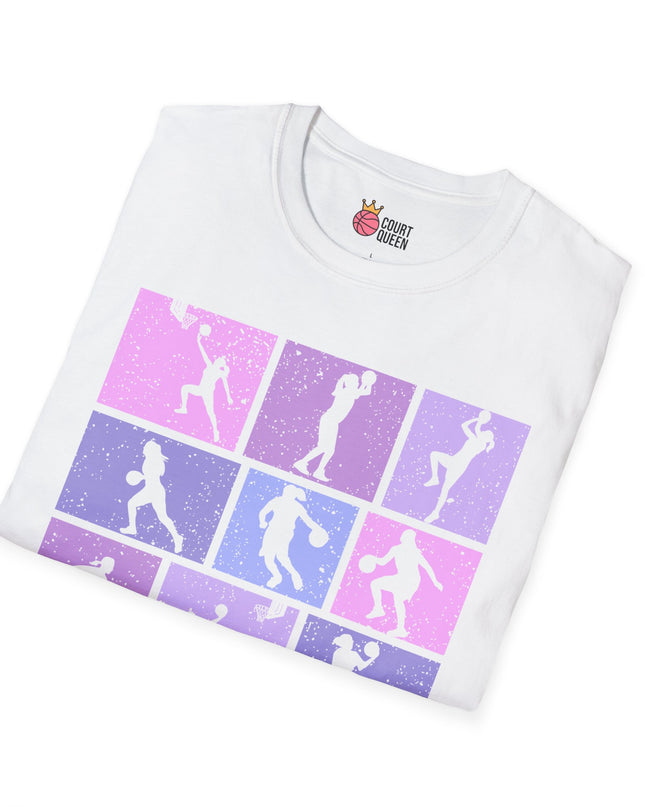 Basketball Girls Women Retro T-Shirt