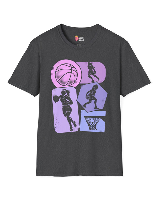 Basketball Girls Women Retro T-Shirt