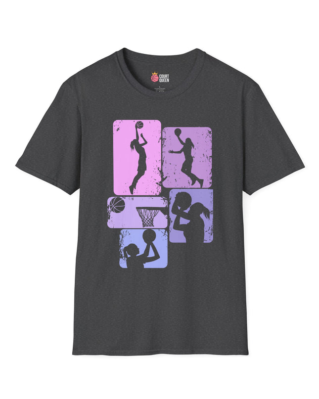 Basketball Girls Women Retro T-Shirt