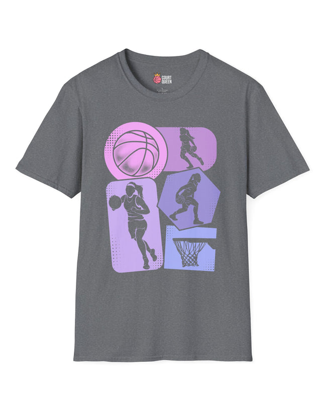 Basketball Girls Women Retro T-Shirt