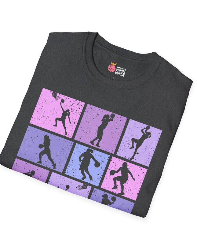 Basketball Girls Women Retro T-Shirt