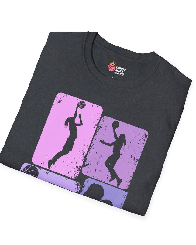 Basketball Girls Women Retro T-Shirt