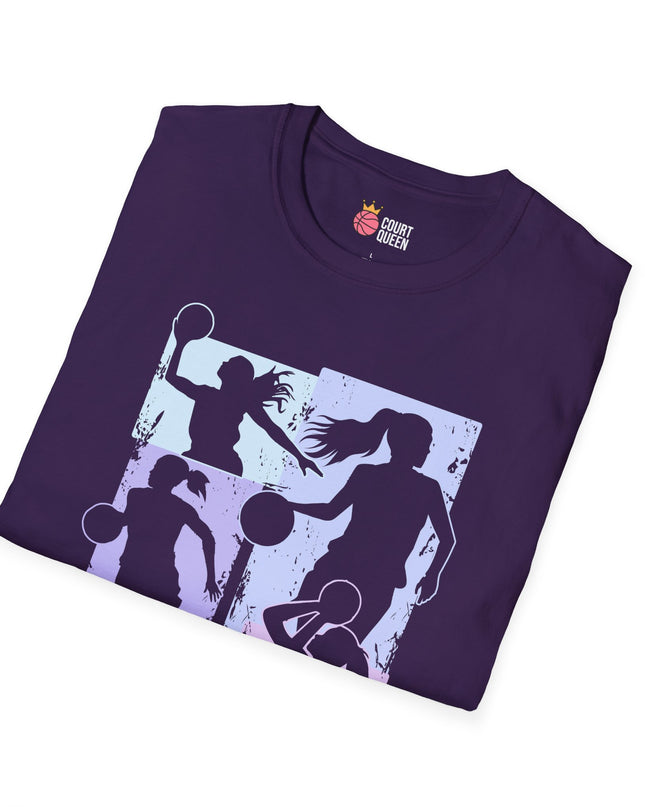 Basketball Girls Women Soft Pastel T-Shirt