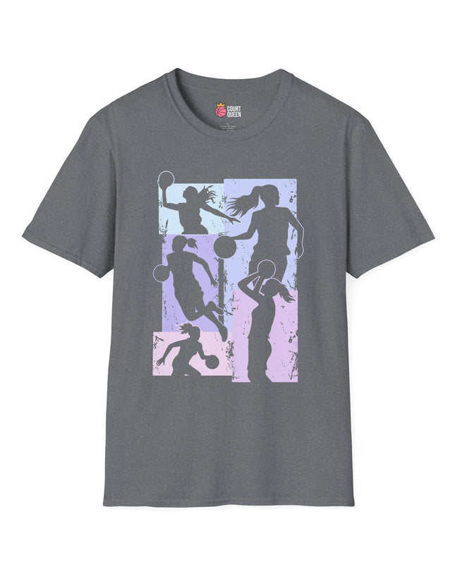 Basketball Girls Women Soft Pastel T-Shirt