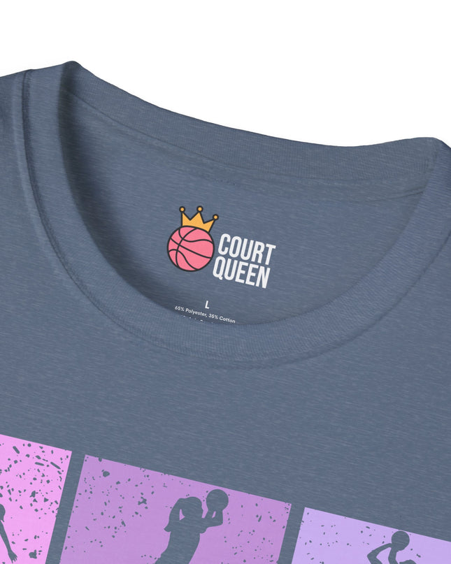 Basketball Girls Women Retro T-Shirt