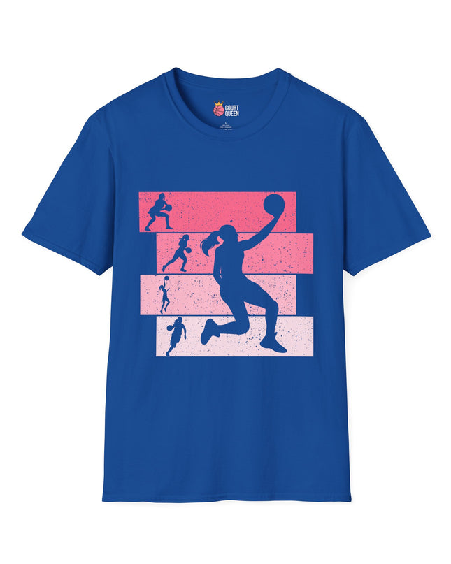 Basketball Girls Women Retro T-Shirt