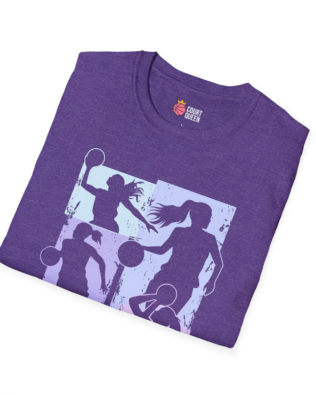 Basketball Girls Women Soft Pastel T-Shirt