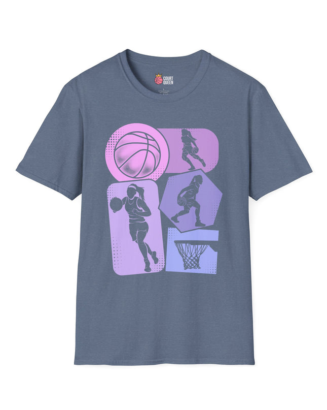 Basketball Girls Women Retro T-Shirt