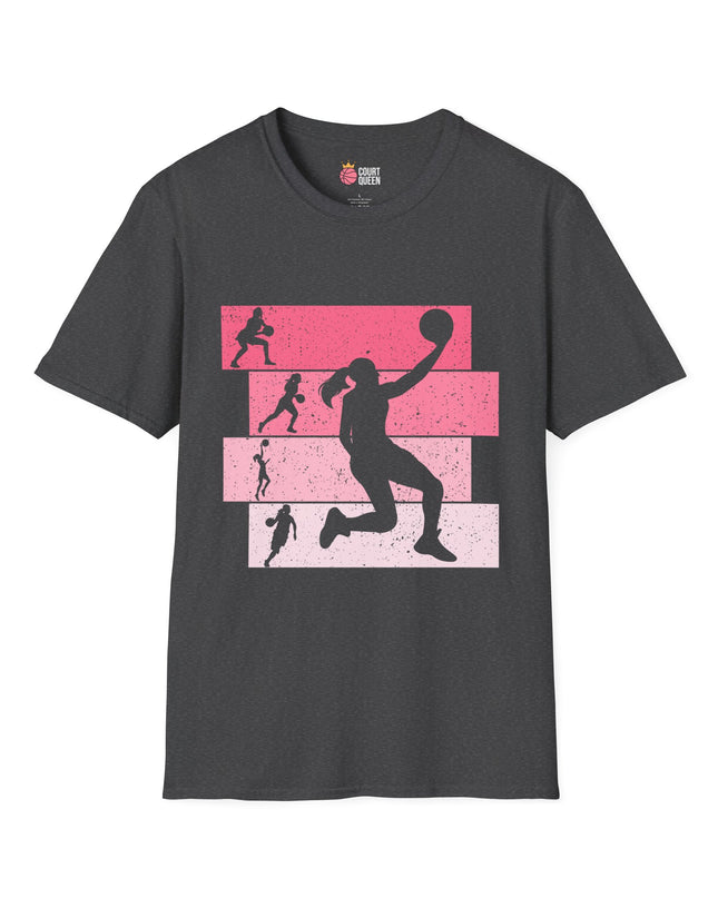 Basketball Girls Women Retro T-Shirt