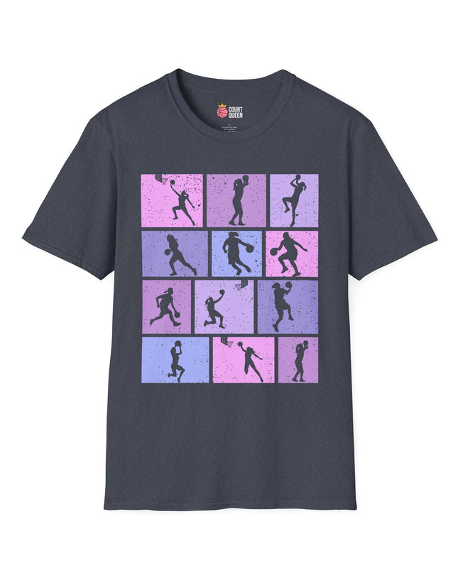 Basketball Girls Women Retro T-Shirt