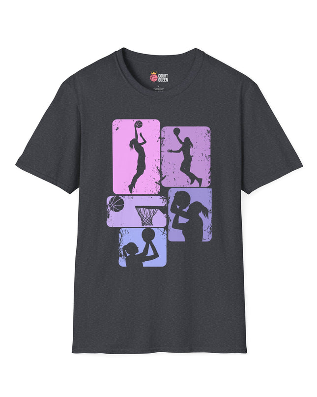 Basketball Girls Women Retro T-Shirt