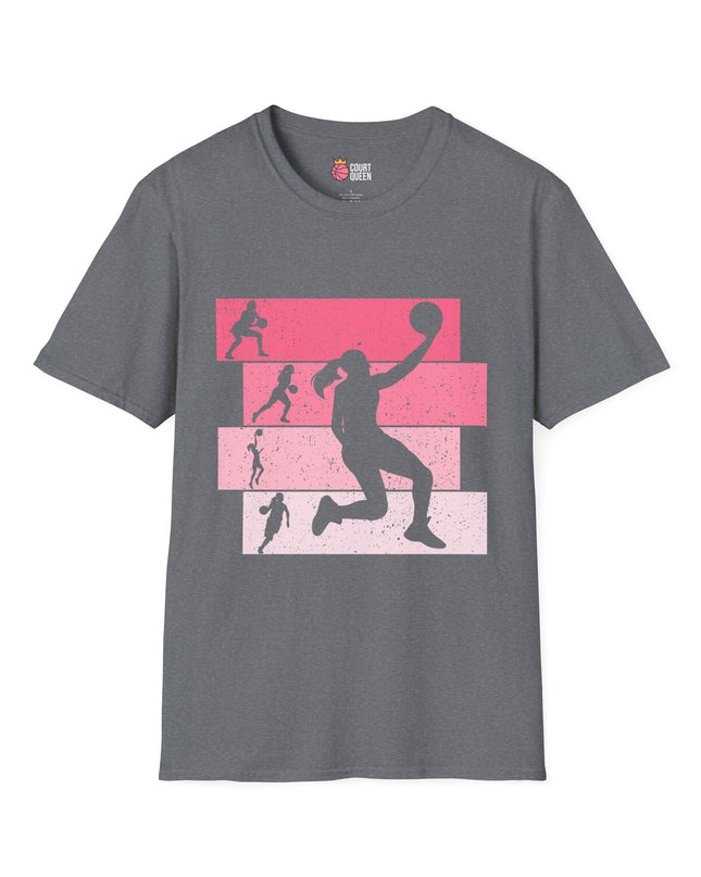 Basketball Girls Women Retro T-Shirt