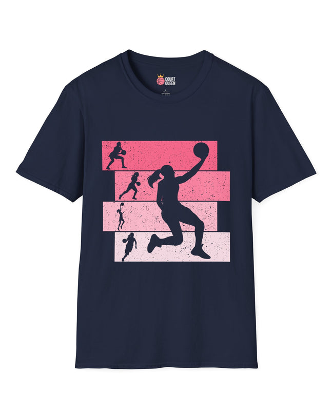 Basketball Girls Women Retro T-Shirt