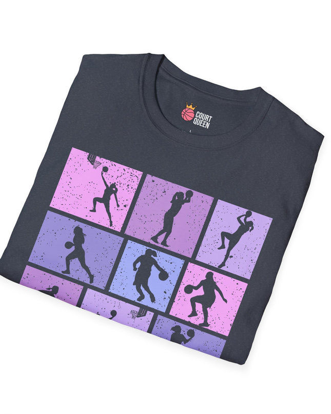 Basketball Girls Women Retro T-Shirt