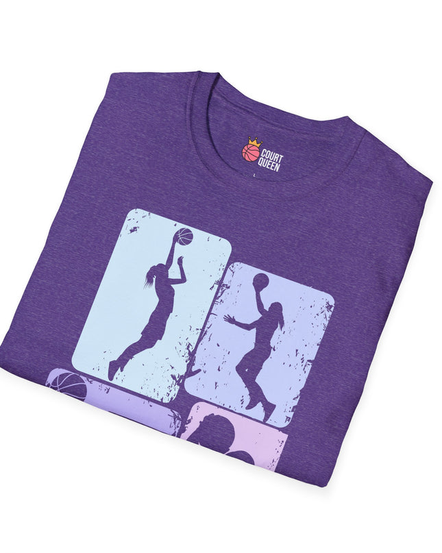 Basketball Girls Women Soft Pastel T-Shirt