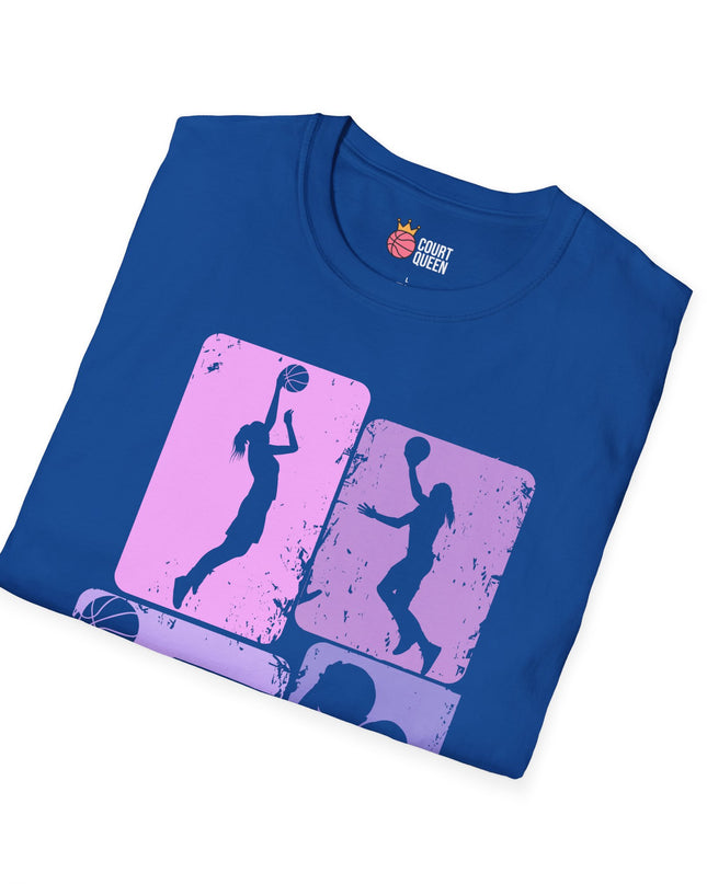 Basketball Girls Women Retro T-Shirt