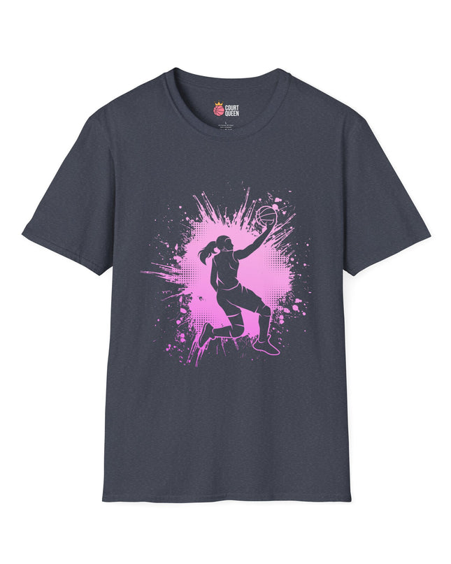 Basketball Girls Women Splash T-Shirt