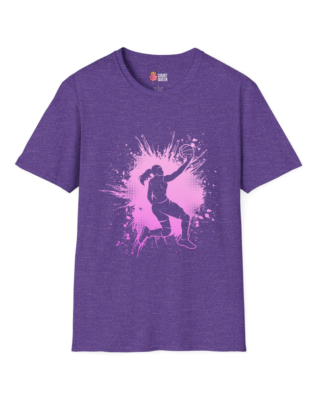 Basketball Girls Women Splash T-Shirt