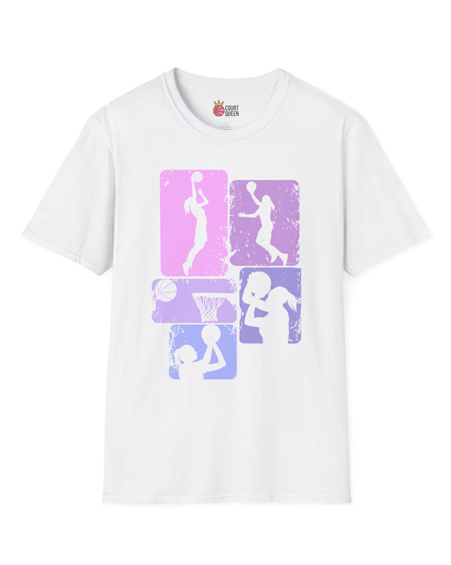 Basketball Girls Women Retro T-Shirt