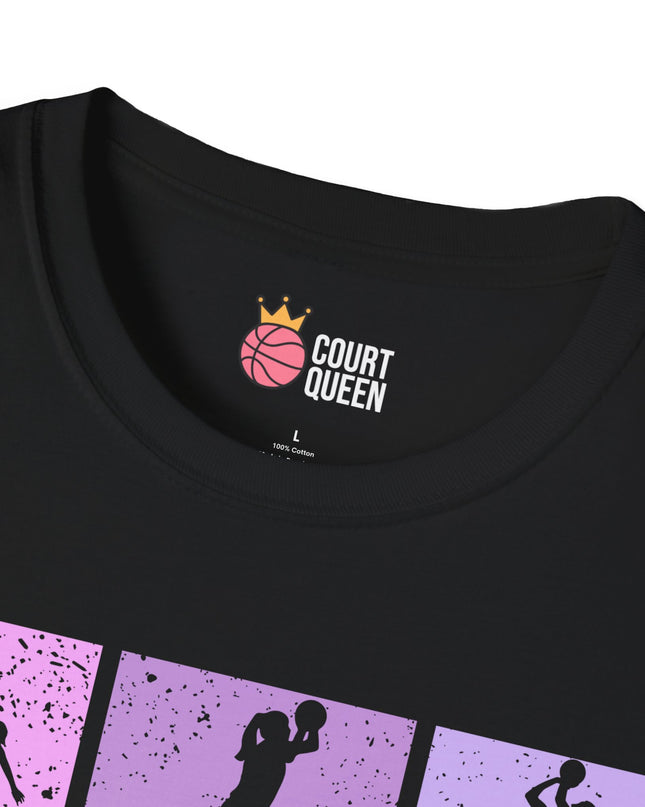 Basketball Girls Women Retro T-Shirt