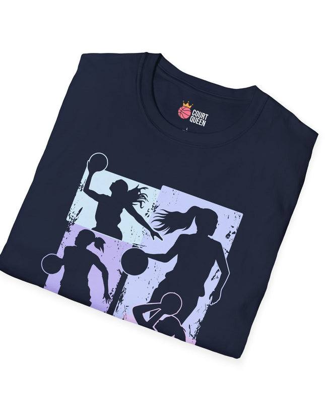Basketball Girls Women Soft Pastel T-Shirt