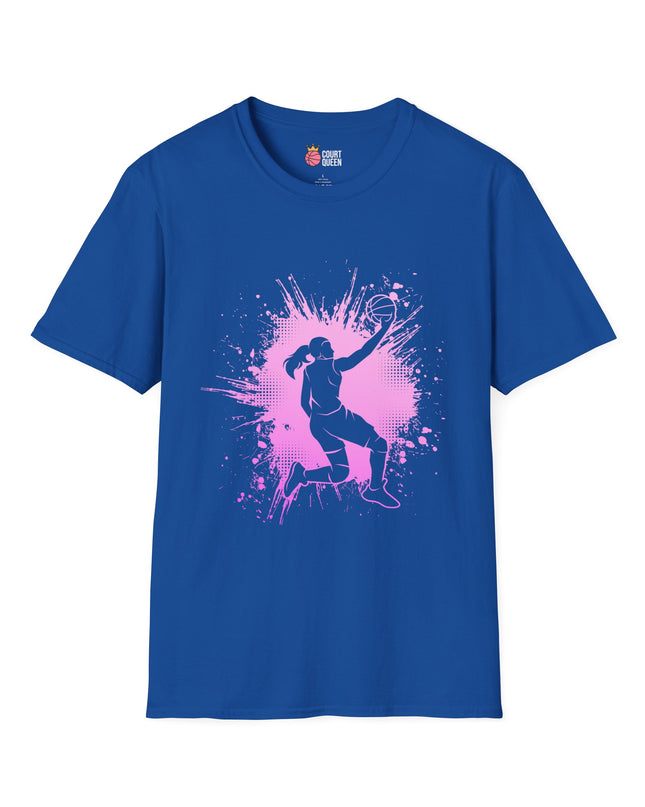 Basketball Girls Women Splash T-Shirt