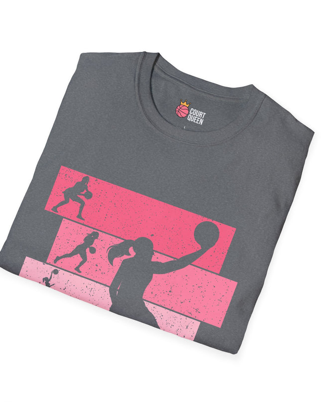 Basketball Girls Women Retro T-Shirt