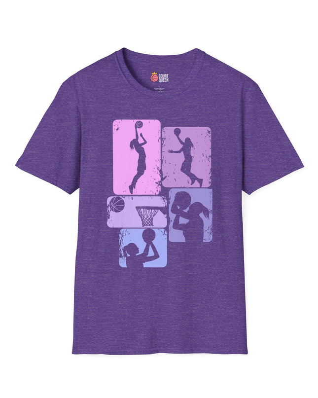 Basketball Girls Women Retro T-Shirt