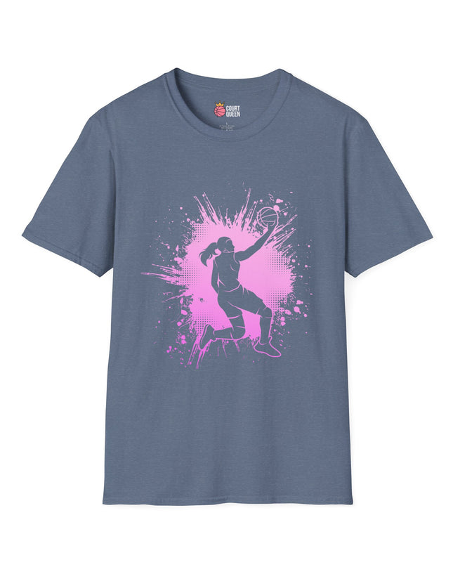 Basketball Girls Women Splash T-Shirt
