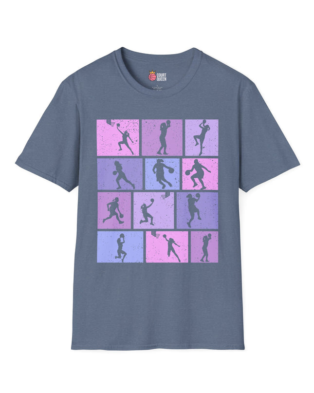 Basketball Girls Women Retro T-Shirt