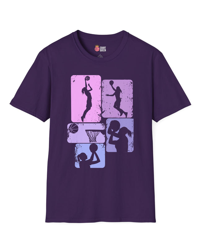 Basketball Girls Women Retro T-Shirt