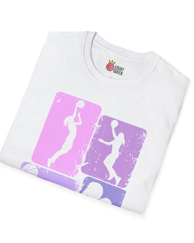 Basketball Girls Women Retro T-Shirt