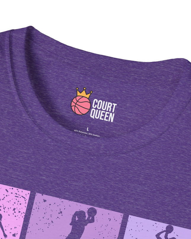 Basketball Girls Women Retro T-Shirt