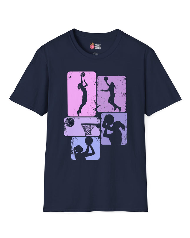 Basketball Girls Women Retro T-Shirt