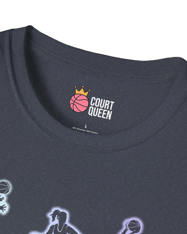 Basketball Girls Women Glow T-Shirt