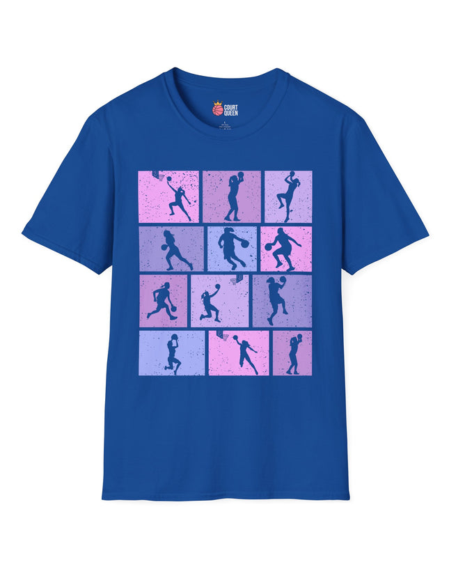 Basketball Girls Women Retro T-Shirt