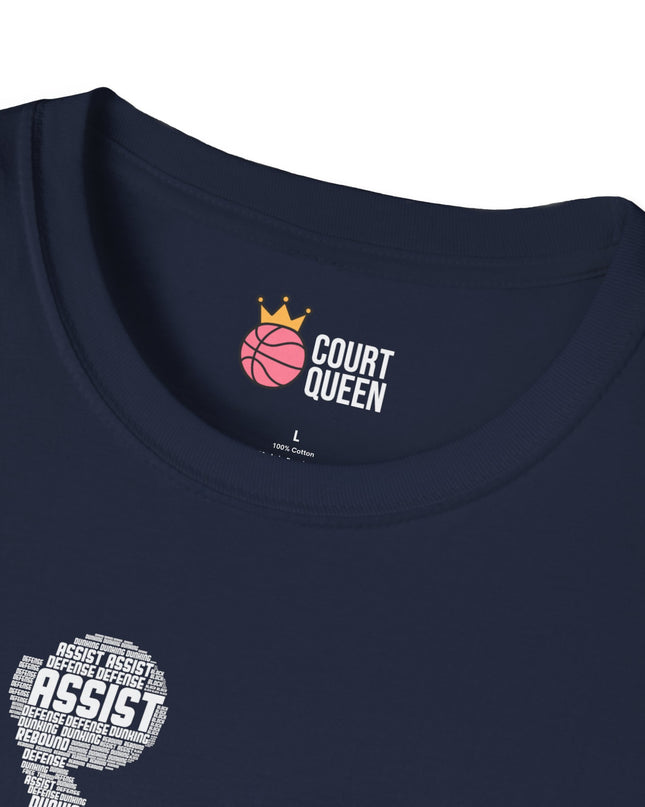 Basketball Girls Women Word Cloud Dunk T-Shirt