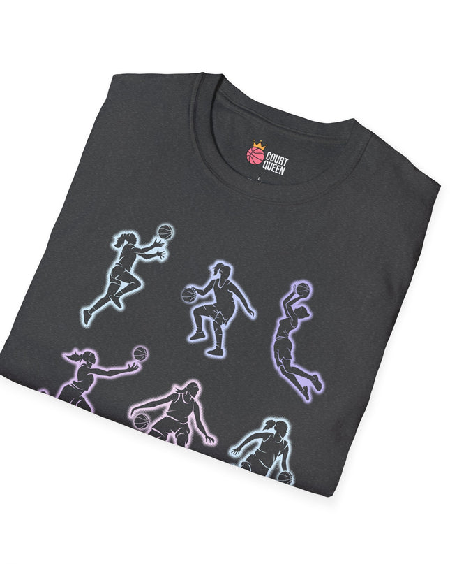 Basketball Girls Women Glow T-Shirt