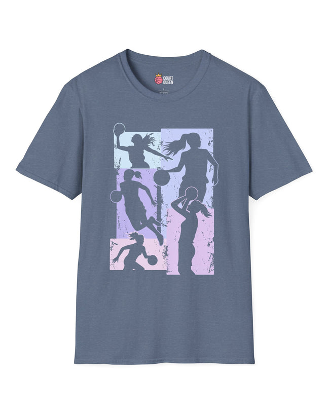 Basketball Girls Women Soft Pastel T-Shirt