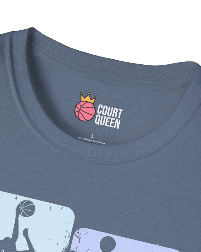 Basketball Girls Women Soft Pastel T-Shirt
