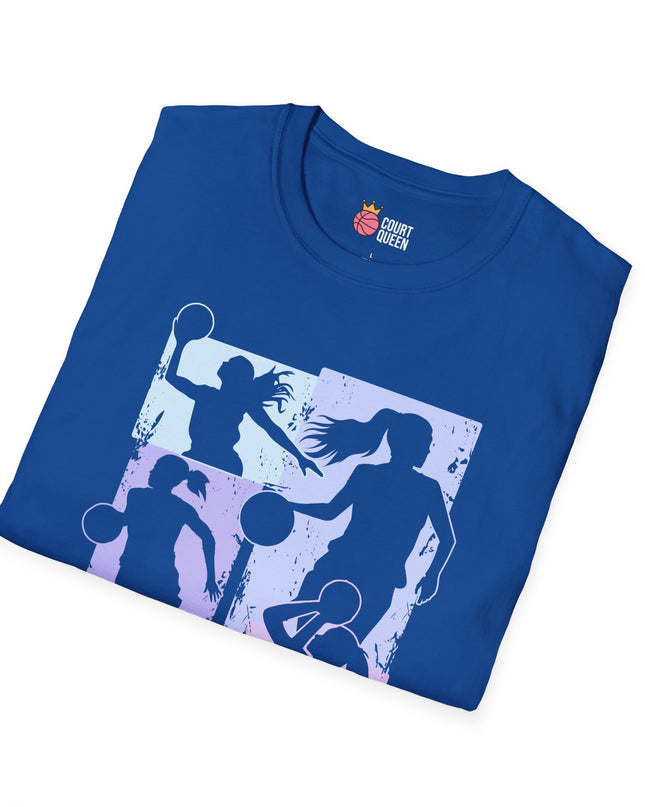 Basketball Girls Women Soft Pastel T-Shirt