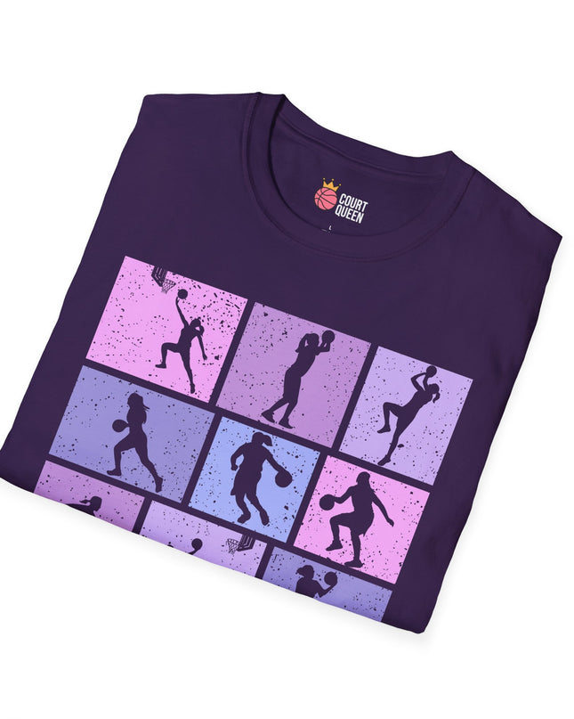 Basketball Girls Women Retro T-Shirt