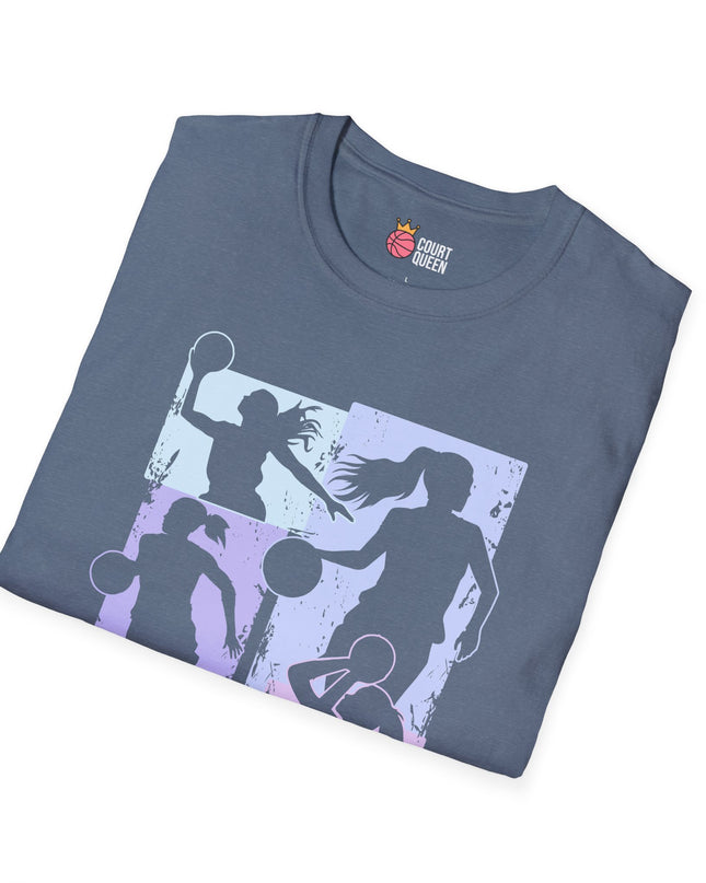 Basketball Girls Women Soft Pastel T-Shirt