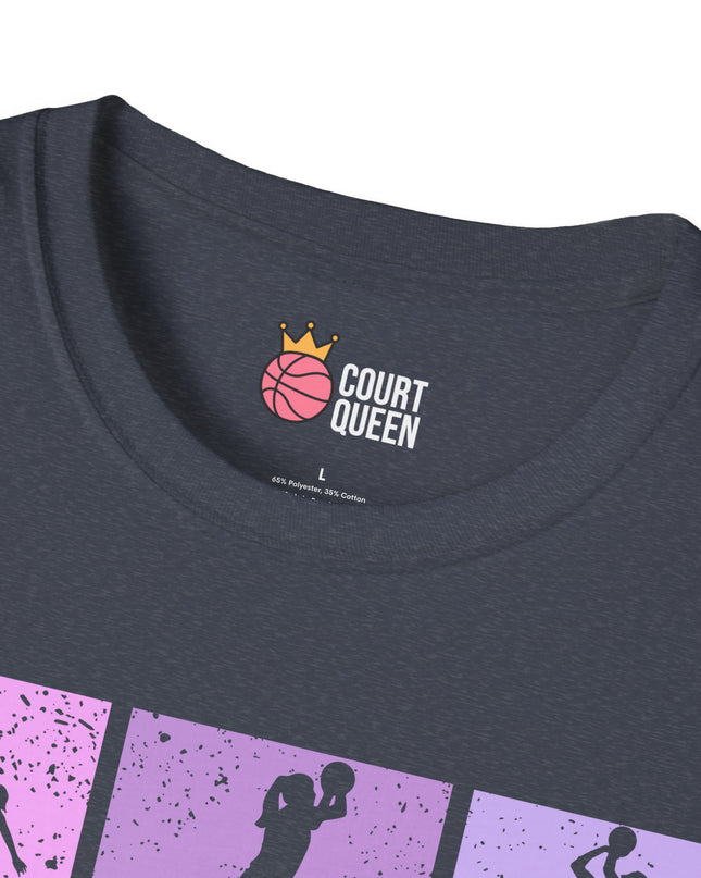 Basketball Girls Women Retro T-Shirt