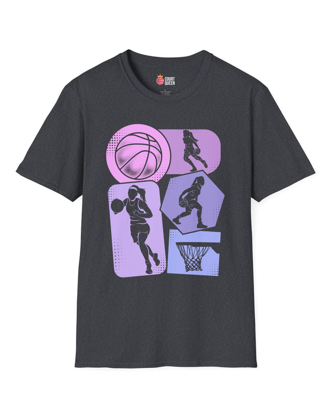 Basketball Girls Women Retro T-Shirt