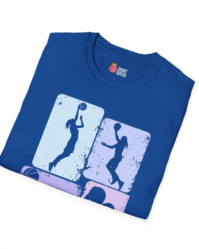 Basketball Girls Women Soft Pastel T-Shirt