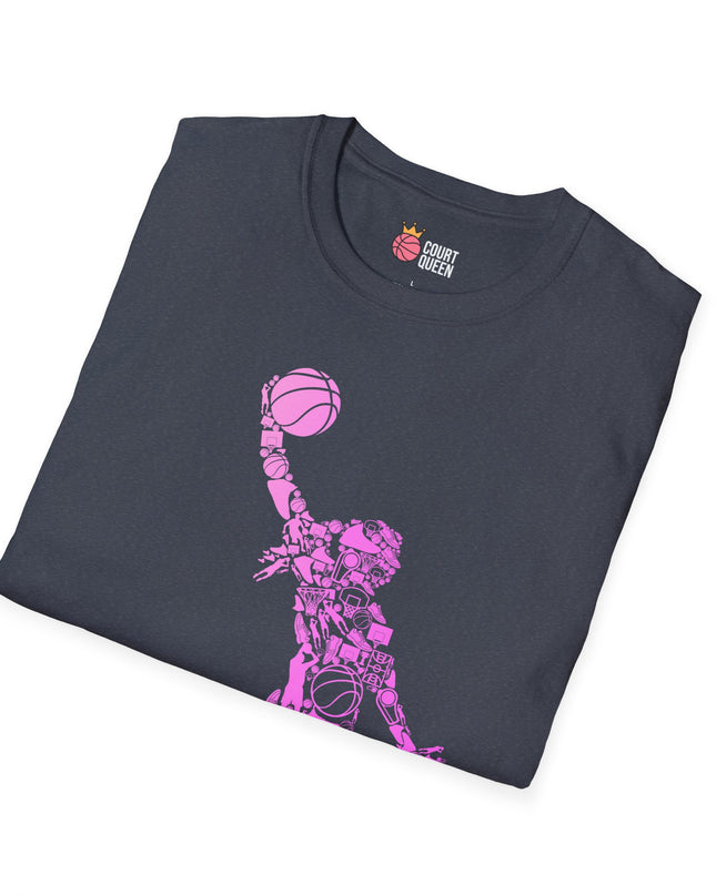 Basketball Girls Women Icon Dunk T-Shirt